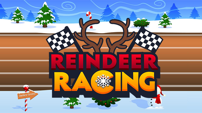 Reindeer Racing voice controlled game cover